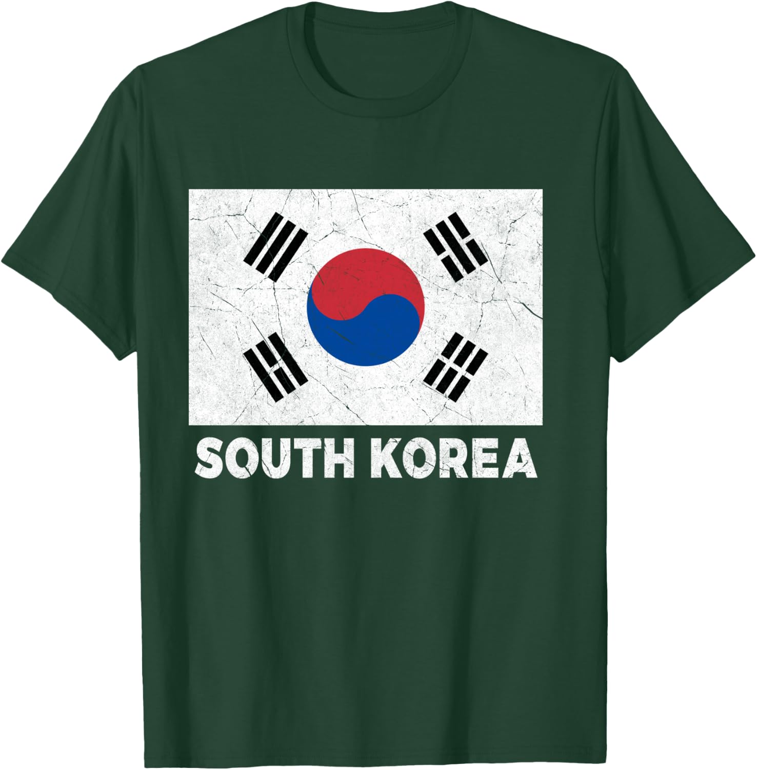 South Korean Flag South Korea Women Men Boys Girls Kids Bday T-Shirt - T-Shirt | Forest