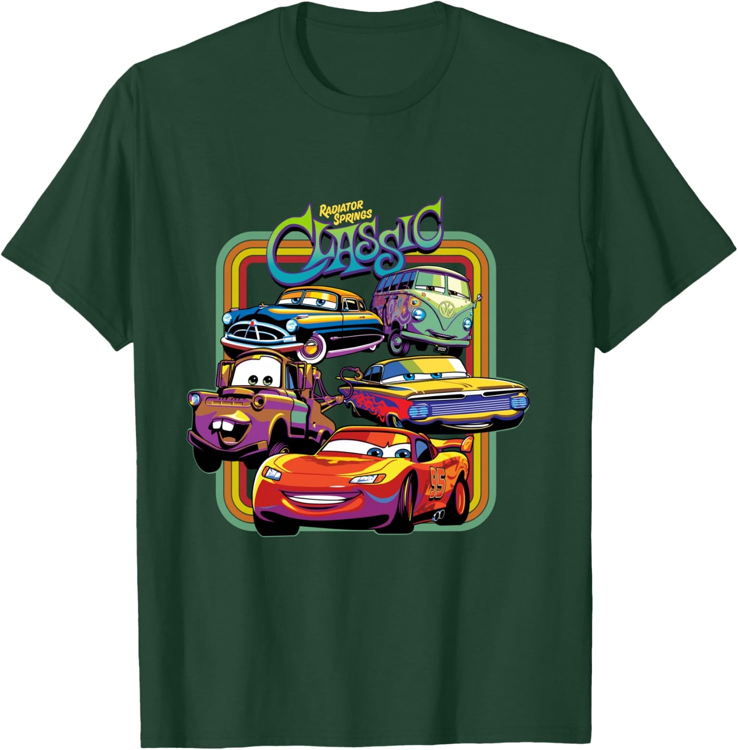 Disney Pixar Cars Radiator Springs Classic T-Shirt - T-Shirt | Forest