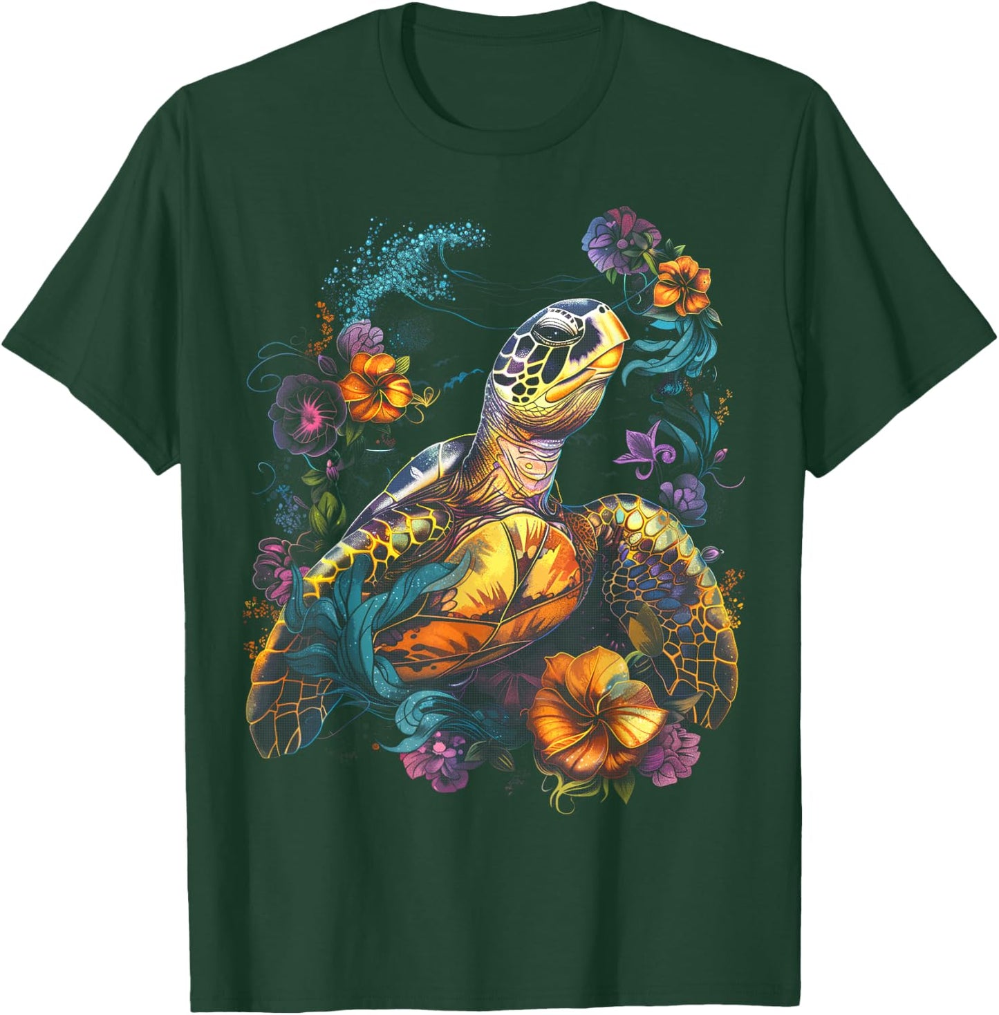 Sea Turtle Beach Lover Ocean Animal Graphic Novelty T-Shirt - T-Shirt | Forest