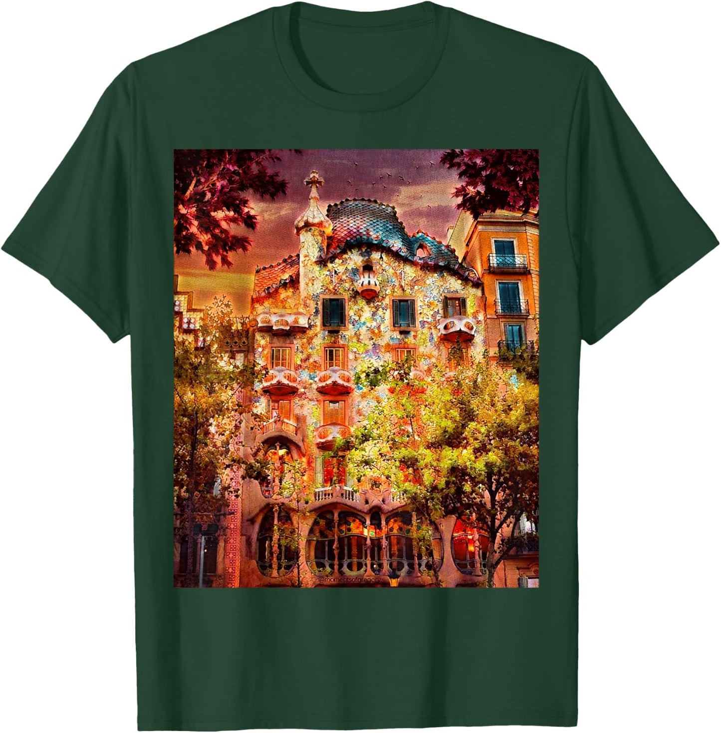 Casa Battlo - Barcelona, Spain T-Shirt - T-Shirt | Forest