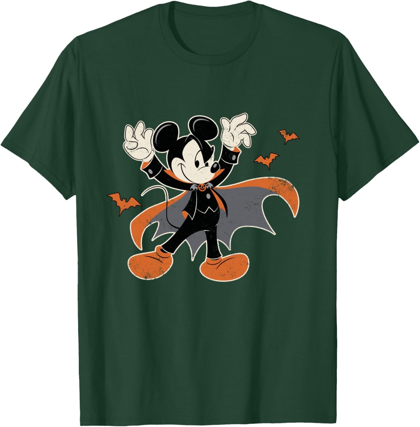 Disney Mickey Mouse Spooky Dracula Costume Halloween T-Shirt - T-Shirt | Forest
