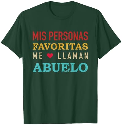 Mis Personas Favoritas Me Laman Abuelo Vintage Retro T-Shirt - T-Shirt | Forest
