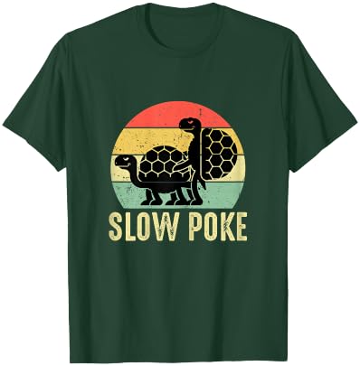 Vintage Slow Poke Turtle Lovers T-Shirt - T-Shirt | Forest