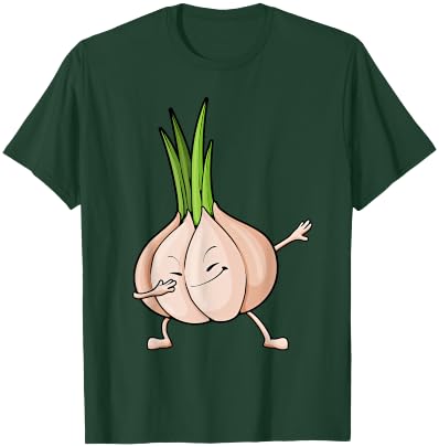 Cute Garlic Design Women Plant Food Garlic Lover T-Shirt - T-Shirt | Forest
