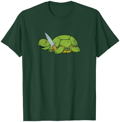 Murder Turtle Knife Design T-Shirt - T-Shirt | Forest