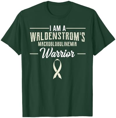 WM Awareness Warrior Apparel Waldenstrom's Macroglobulinemia Warrior -Adult Black Small T-Shirt - T-Shirt | Forest