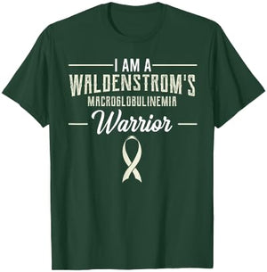 WM Awareness Warrior Apparel Waldenstrom's Macroglobulinemia Warrior -Adult Black Small T-Shirt - T-Shirt | Forest