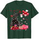 Funny Scottish Terrier Rose Heart Happy Valentine Day Dog T-Shirt - T-Shirt | Forest
