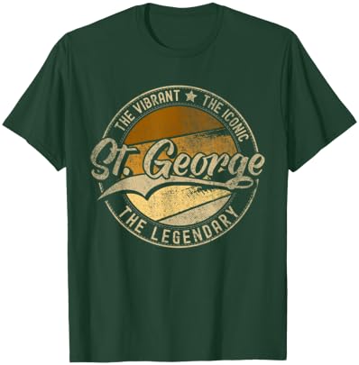St. George UT | Utah | Vintage Distressed T-Shirt - T-Shirt | Forest