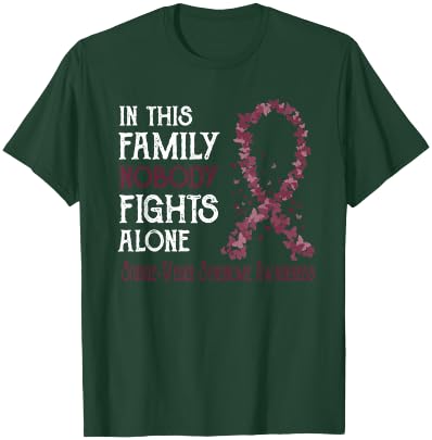 In This Family Nobody Fights Alone Sturge-Weber Syndrome T-Shirt - T-Shirt | Forest