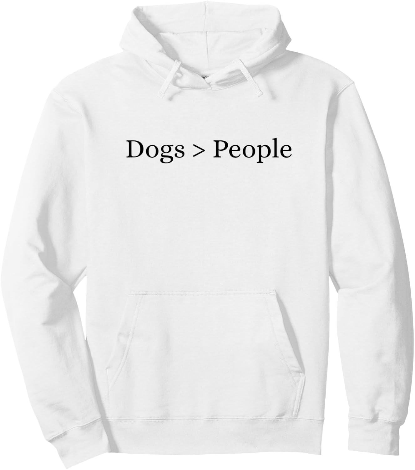 Dogs Are Better Than People Hoodie - Hoodie | White