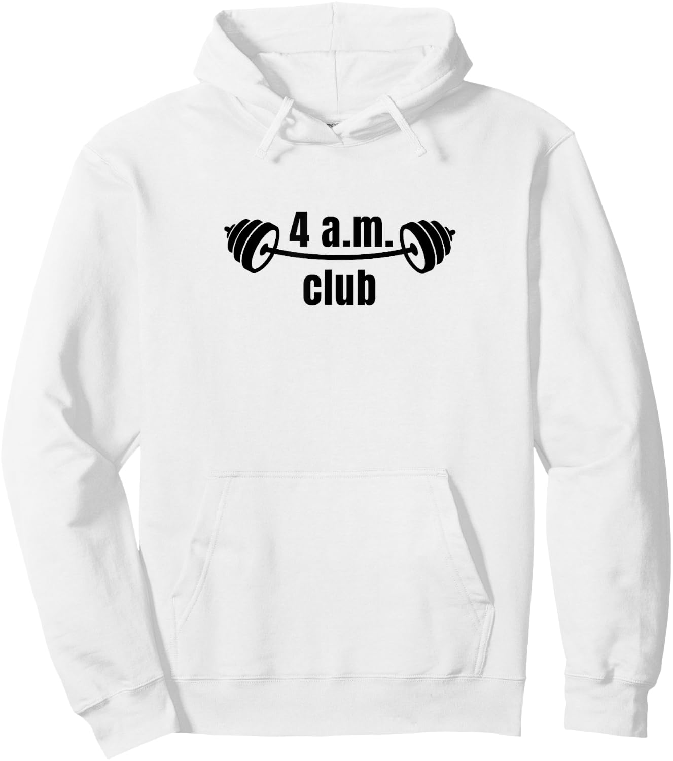 4 A.m. Club | Bodybuilding | Gym Hoodie - Hoodie | White