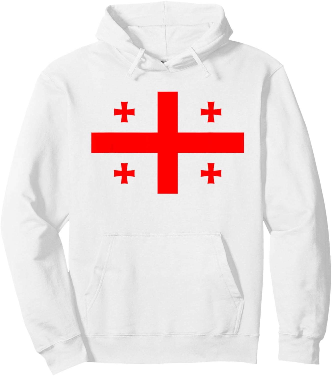 Georgia Georgian flag Hoodie - Hoodie | White