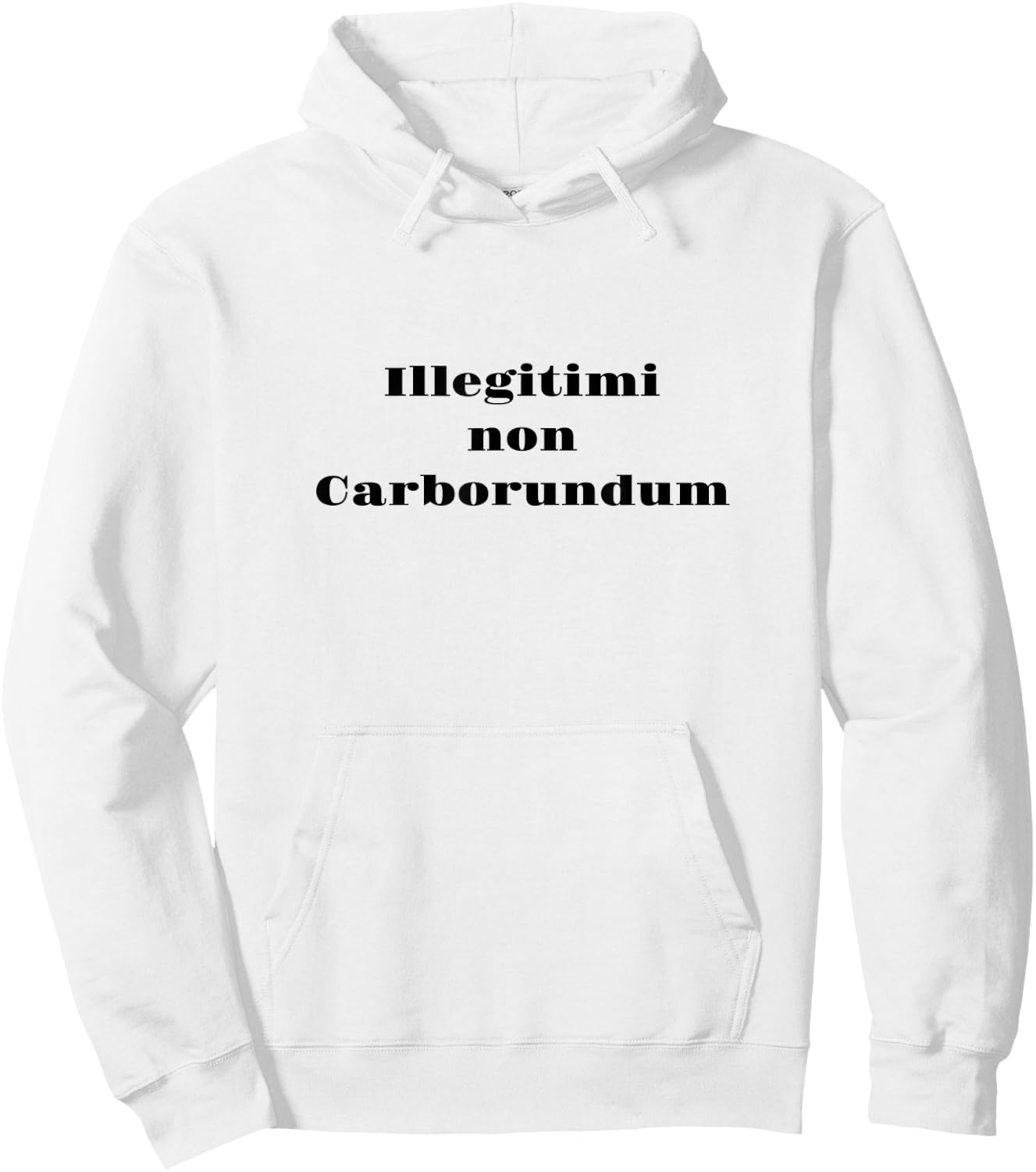Latin Phrase - Don't Let The Bastards Grind You Down Hoodie - Hoodie | White