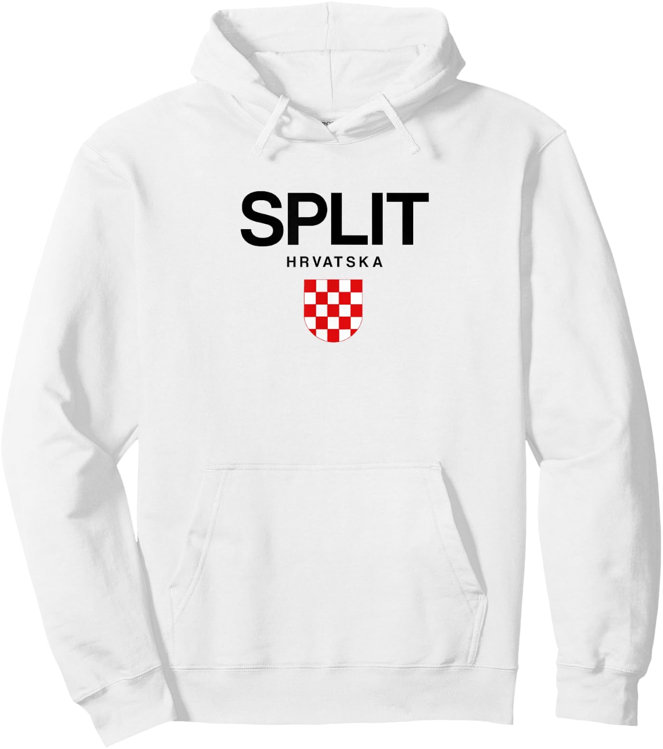 Split Croatian Pride Croatia Hoodie - Hoodie | White