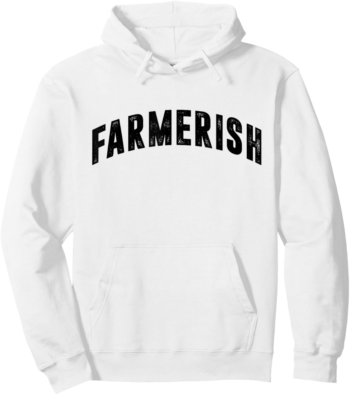 Distressed Farmerish Cute Farmwife Farmer Simple Graphic Hoodie - Hoodie | White