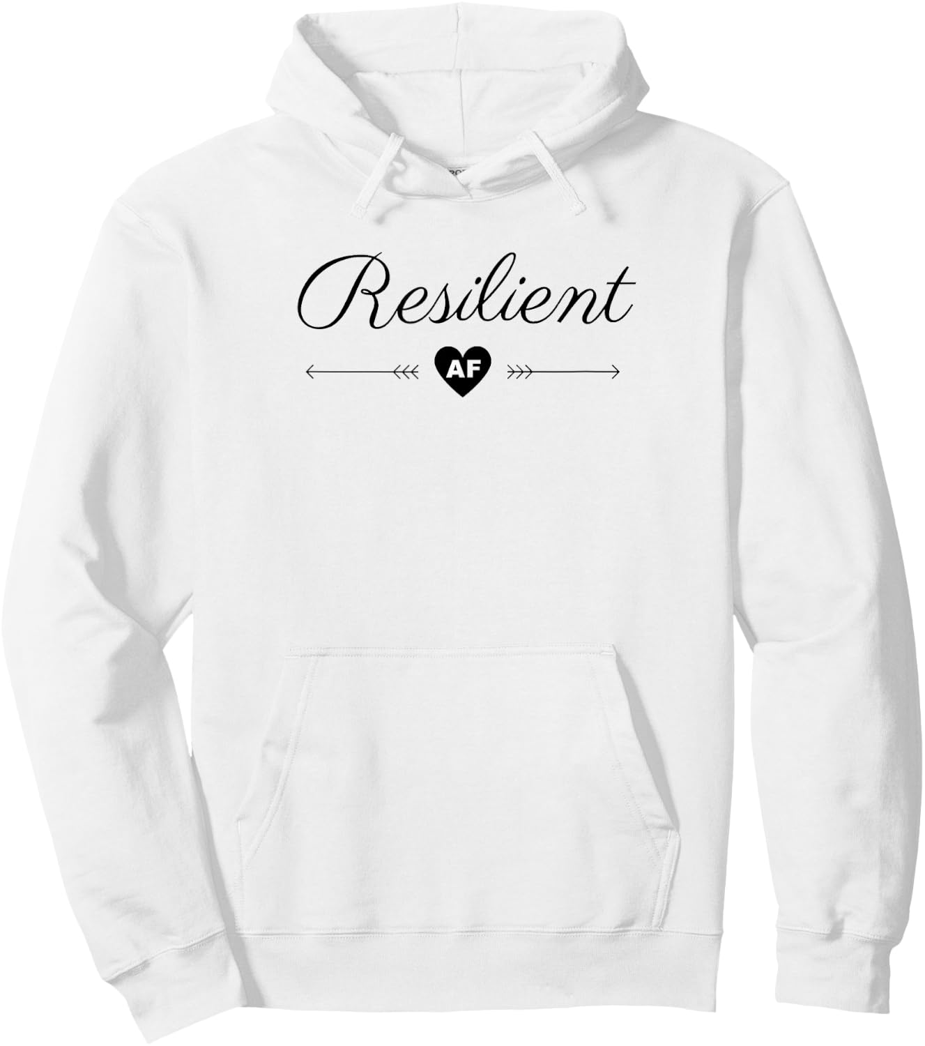 Resilient AF Hoodie - Hoodie | White