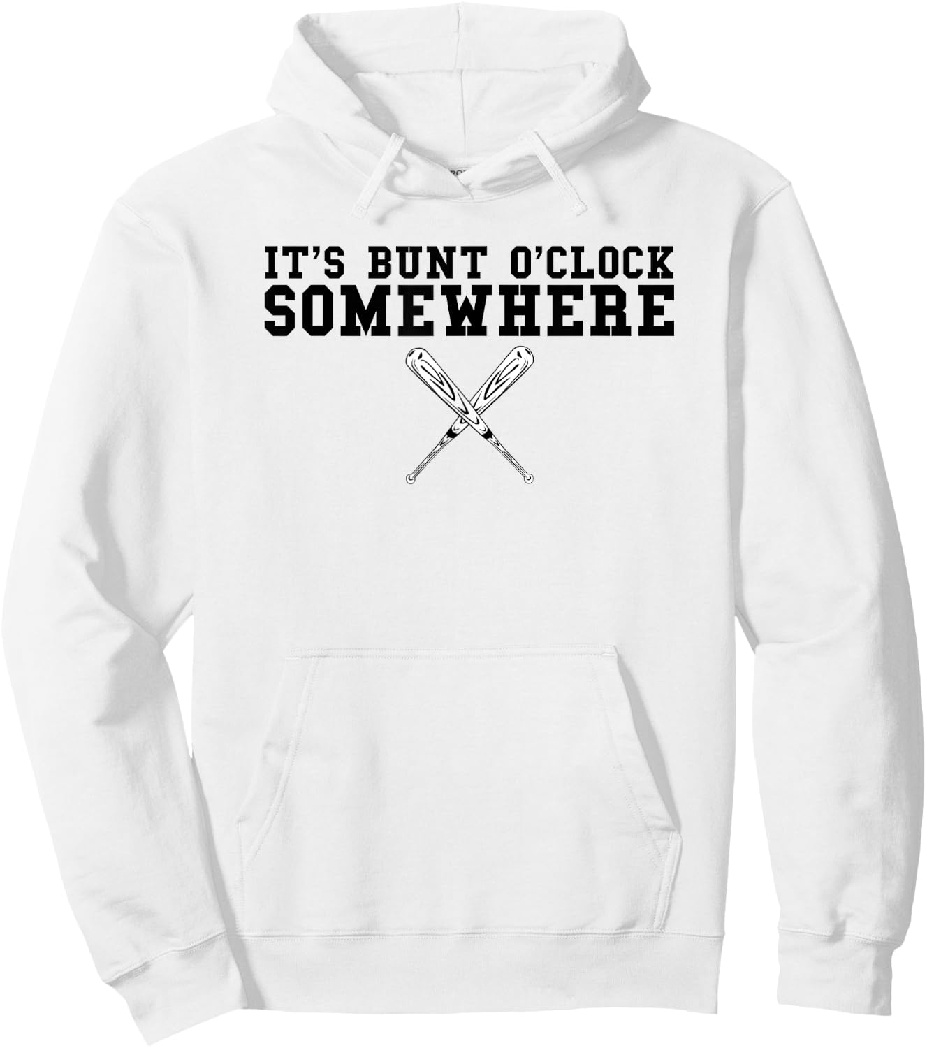 Leadoff Hitter Bunt The Ball Loaded Bases Funny Baseball Hoodie - Hoodie | White