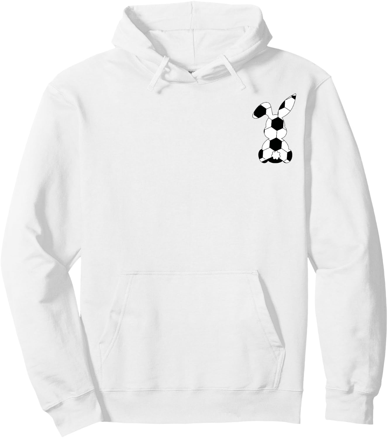 Easter Bunny Soccer Sport Easter Soccer Pocket Rabbit Kids Hoodie - Hoodie | White
