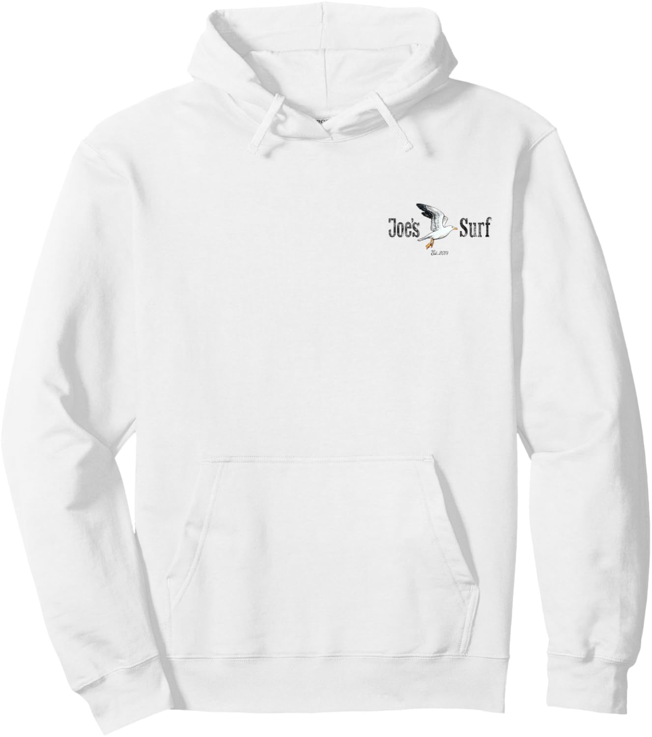 Joe's Surf Seagull Logo Graphic Hoodie - Hoodie | White