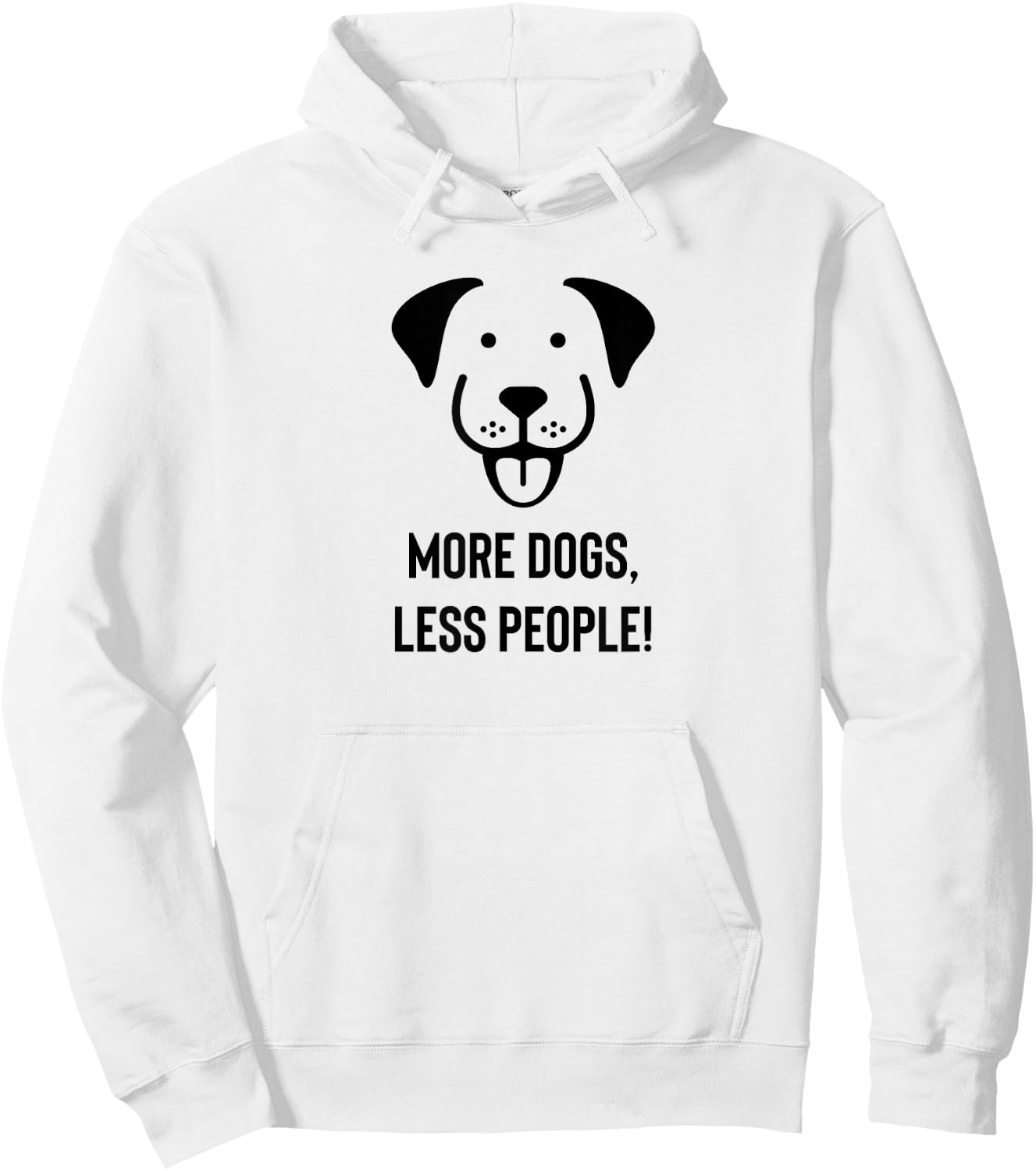 More Dogs, Less People Hoodie - Hoodie | White