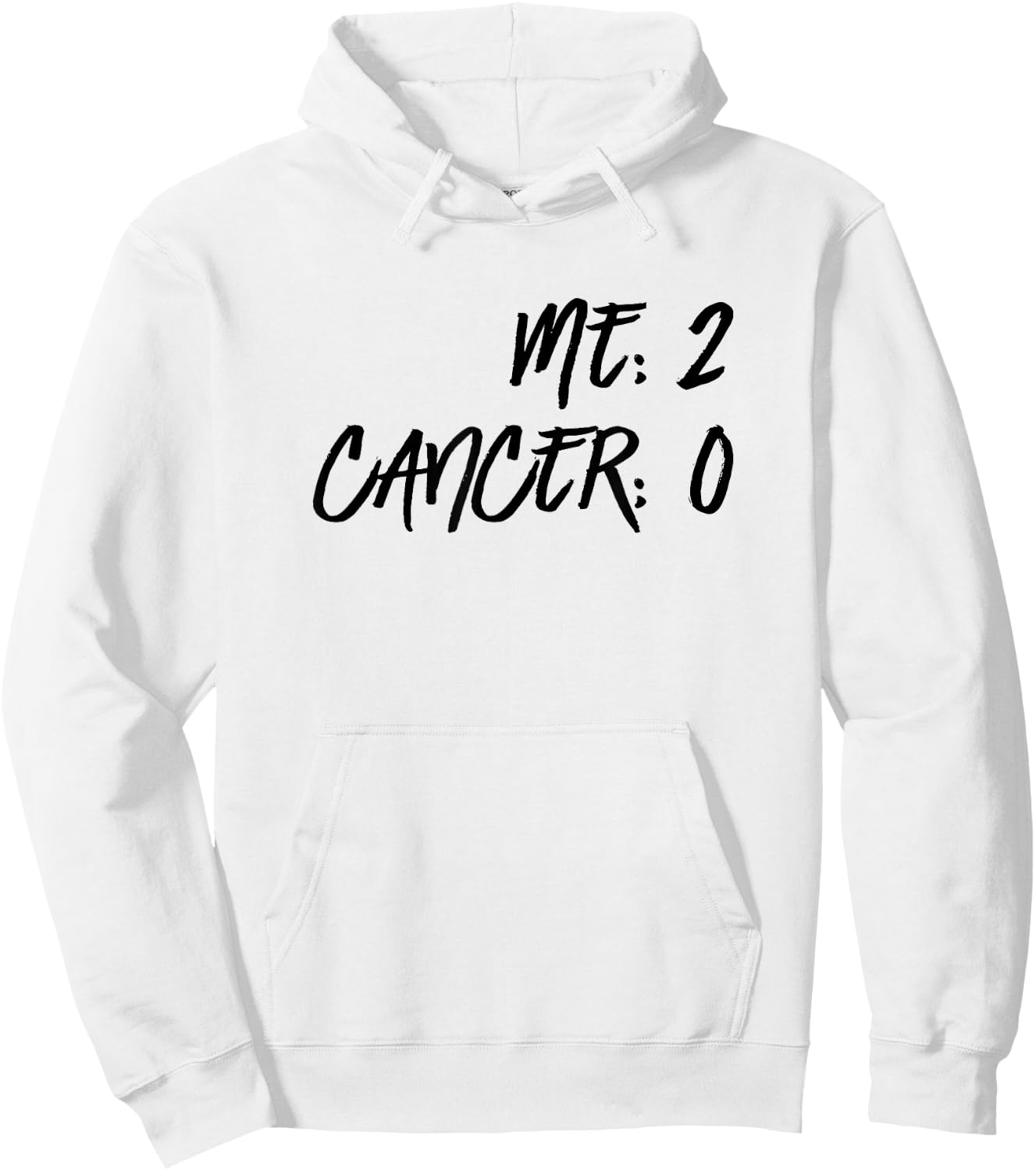 Me 2 Cancer 0 Beat Cancer Twice Cancer Survivor Hoodie - Hoodie | White