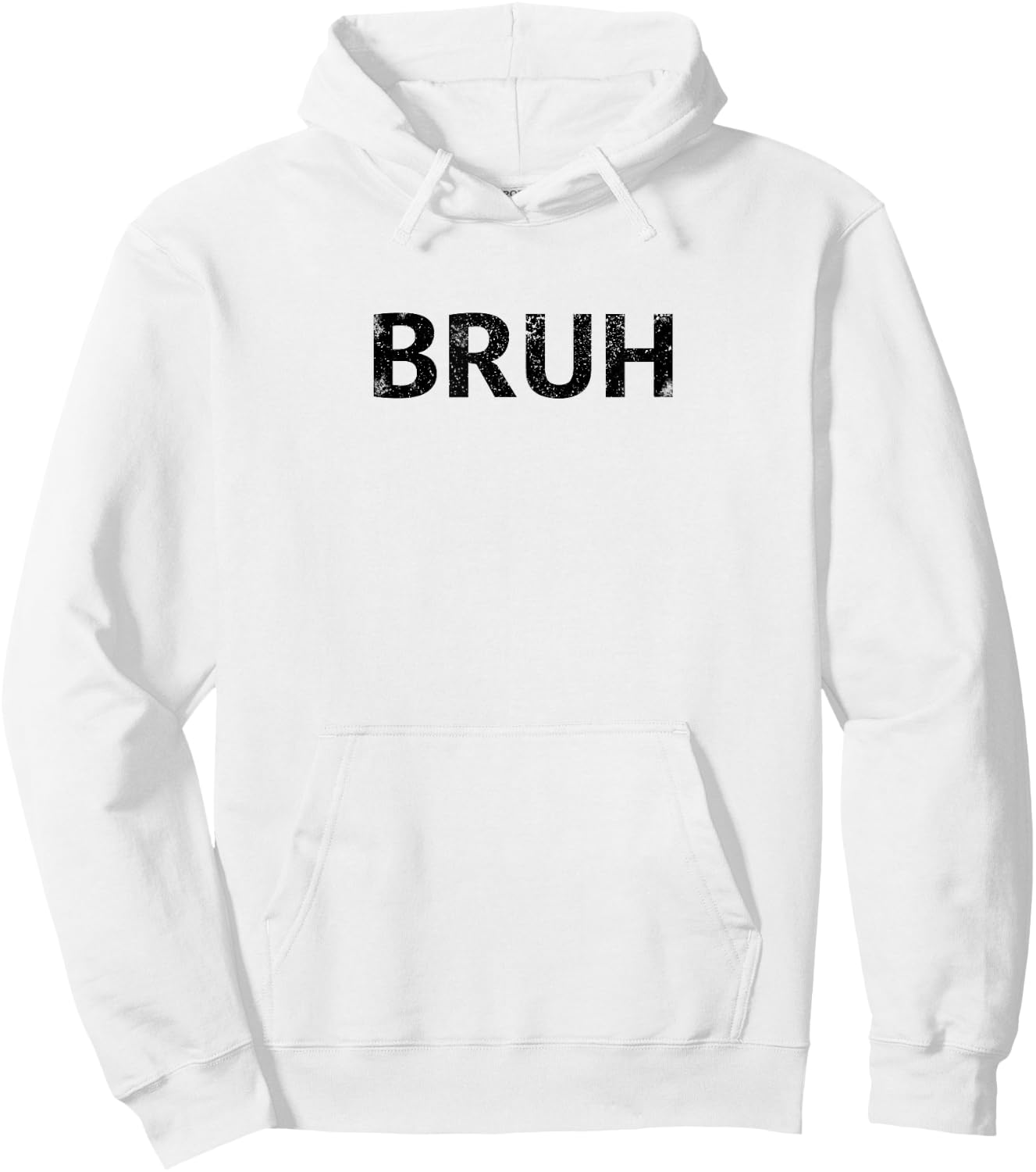 That Says Bruh Meme Funny Saying Brother Greeting Gift Boys Hoodie - Hoodie | White
