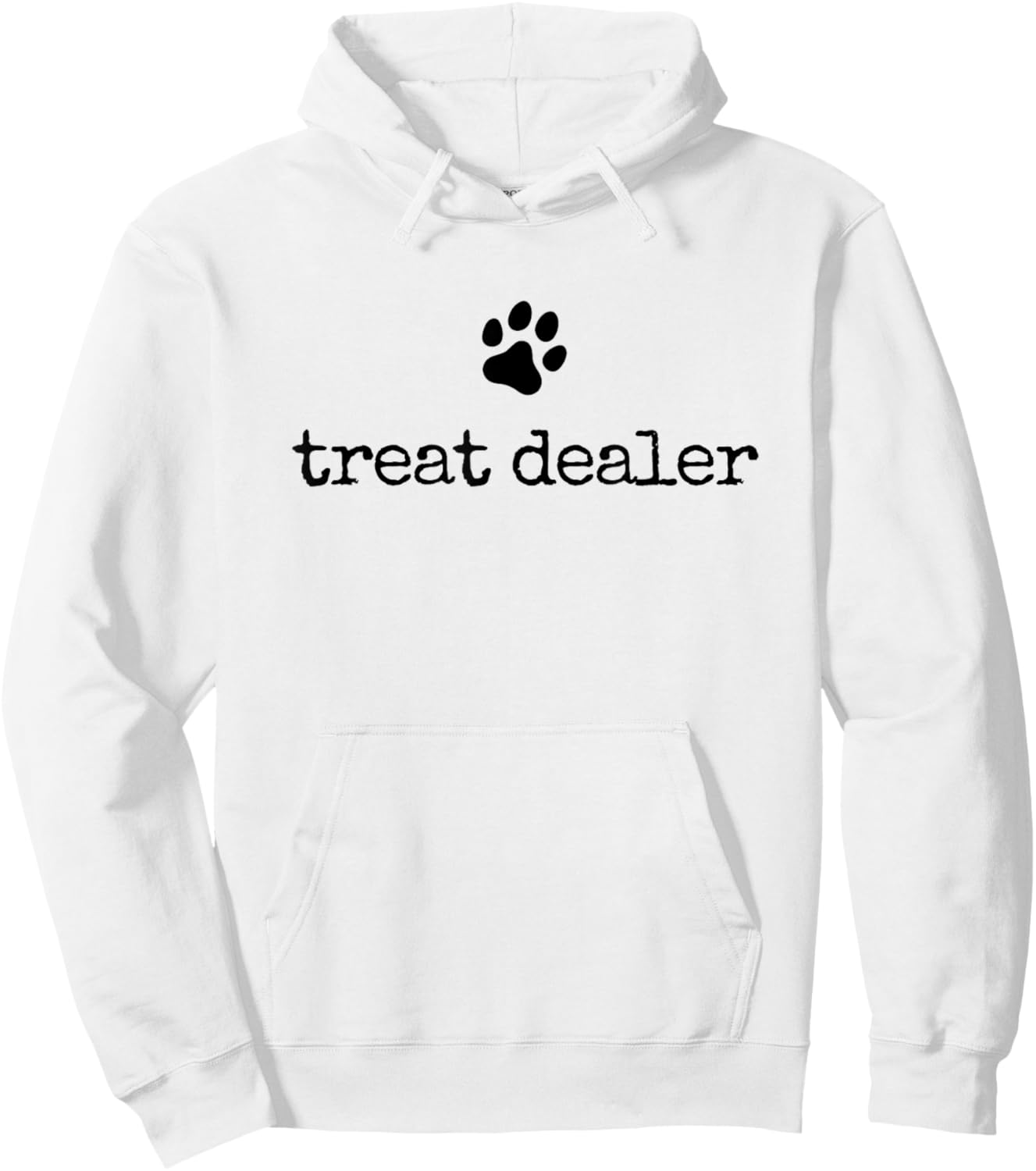 Dog Treat Dealer Vintage Pet Print Funny Dog Dad Mom Hoodie - Hoodie | White