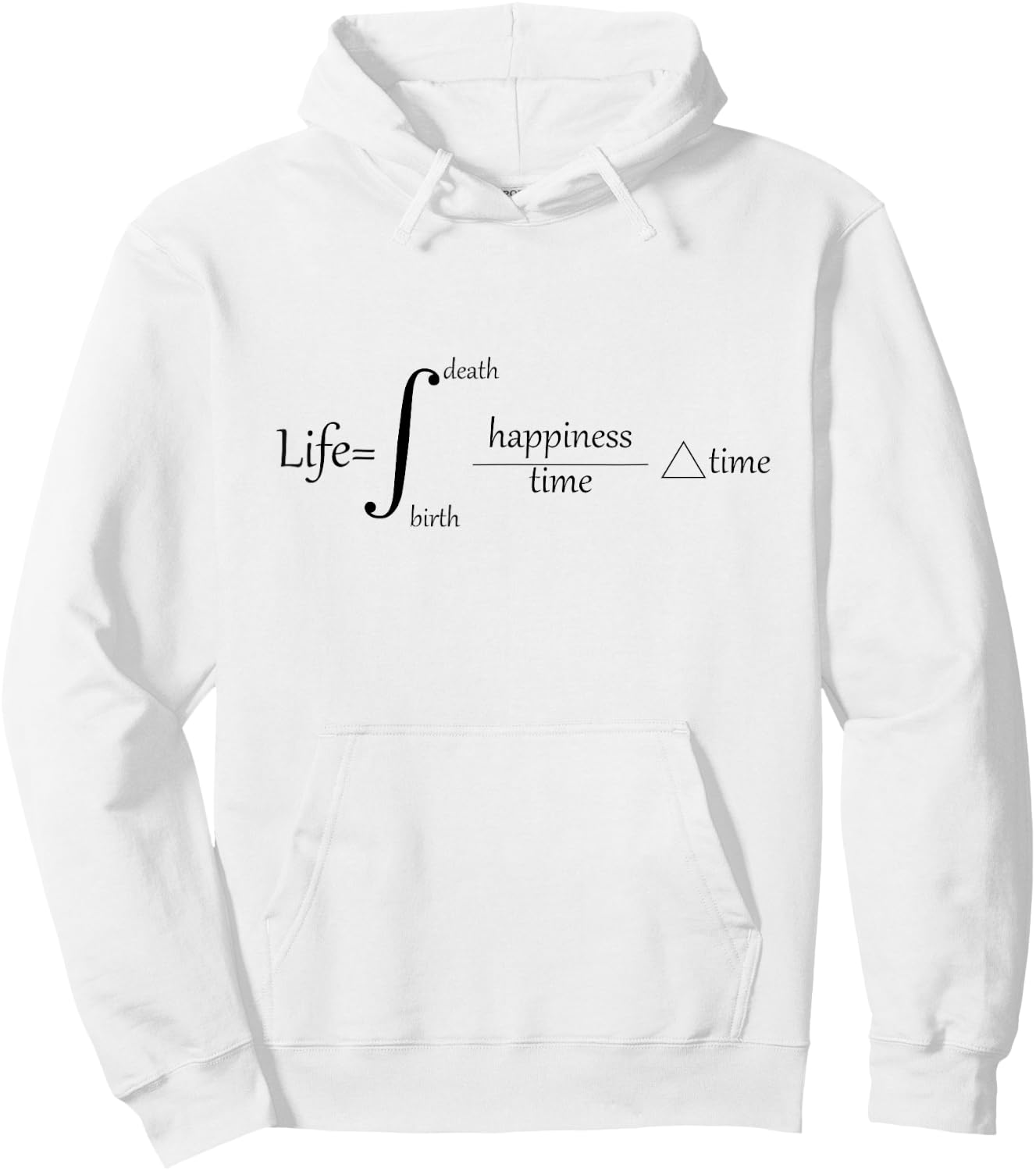 The Equation of Life Deep Engineering Integral Math Calculus Hoodie - Hoodie | White
