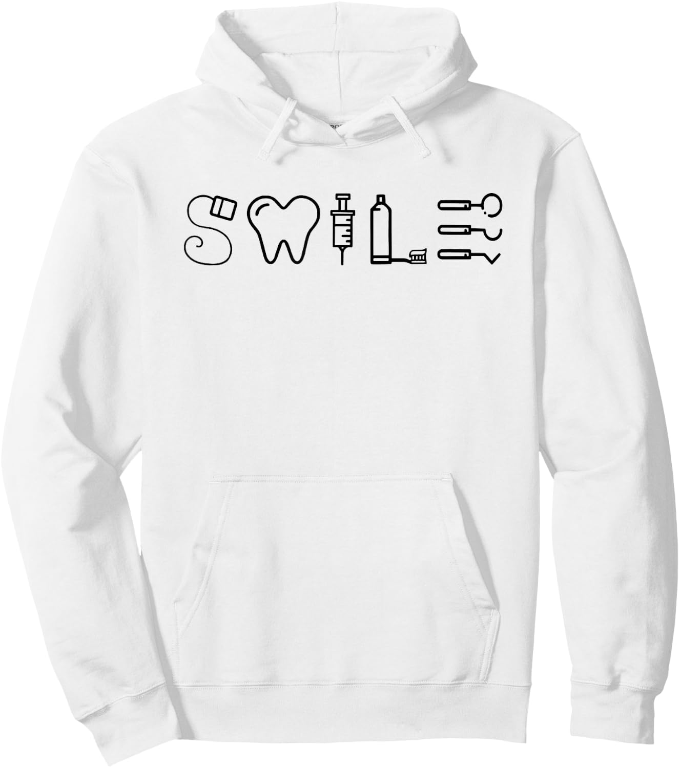 Dentist Smile Teeth Dental Hygienist Funny Dentist Tools Hoodie - Hoodie | White