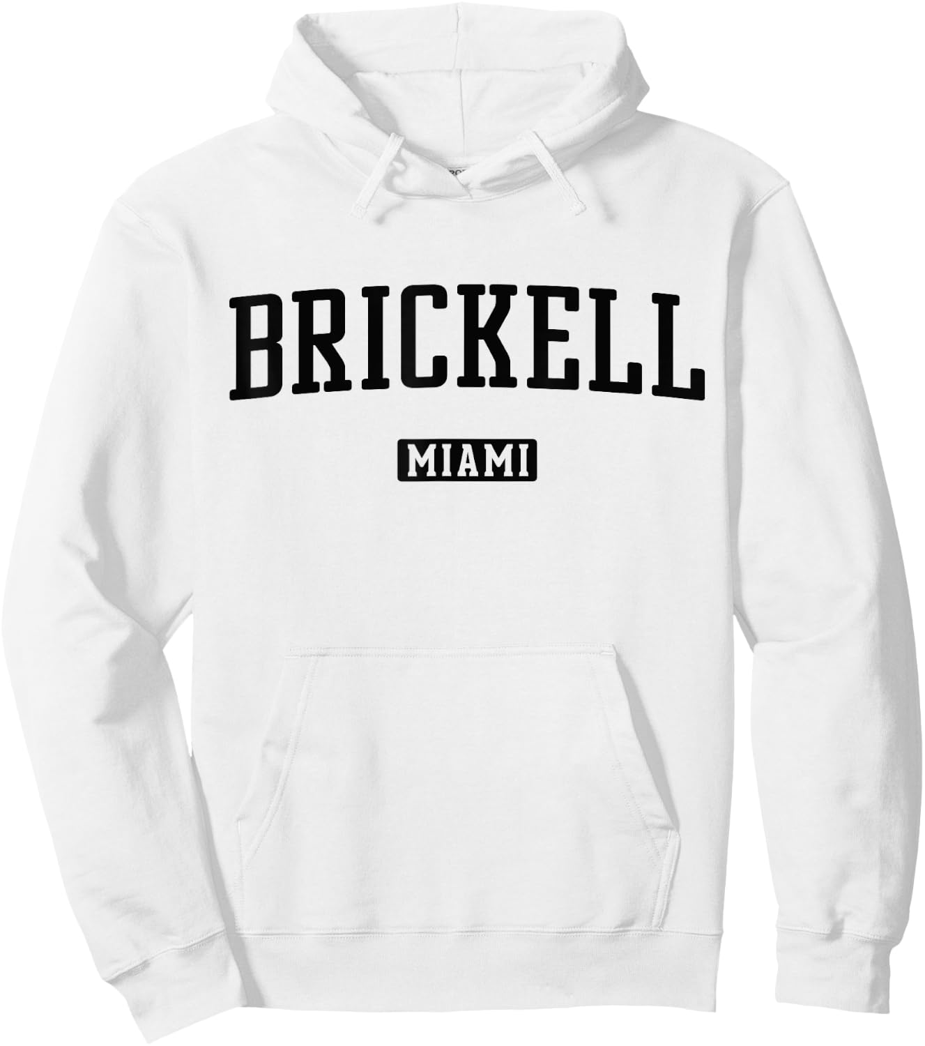 Brickell Miami Hoodie - Hoodie | White
