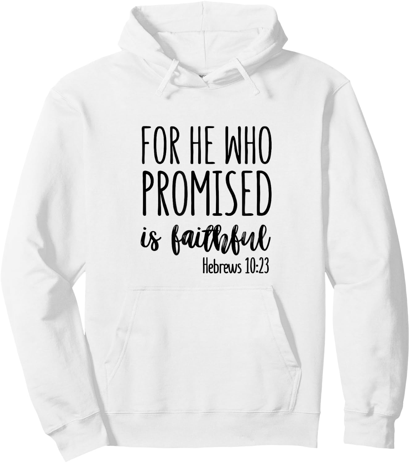 Hebrews 10:23 - Gift & Men, Christian Hoodie - Hoodie | White