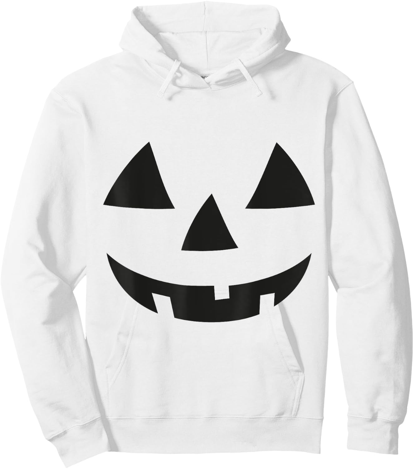 Jack O Lantern Pumpkin Face Funny Halloween Costume Spooky Hoodie - Hoodie | White