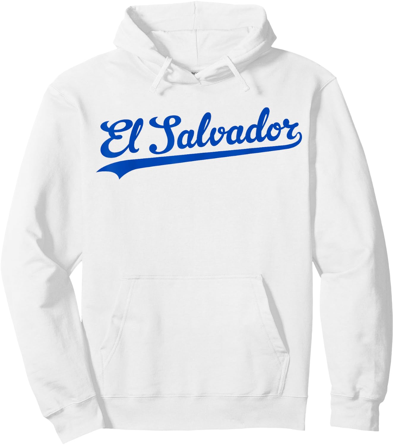 El Salvador Baseball Jersey Script Vintage Retro Style Hoodie - Hoodie | White
