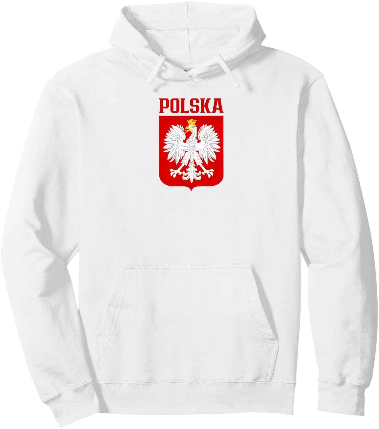 Polska, Polish White Eagle, Polskie Godlo, Polish Emblem Hoodie - Hoodie | White