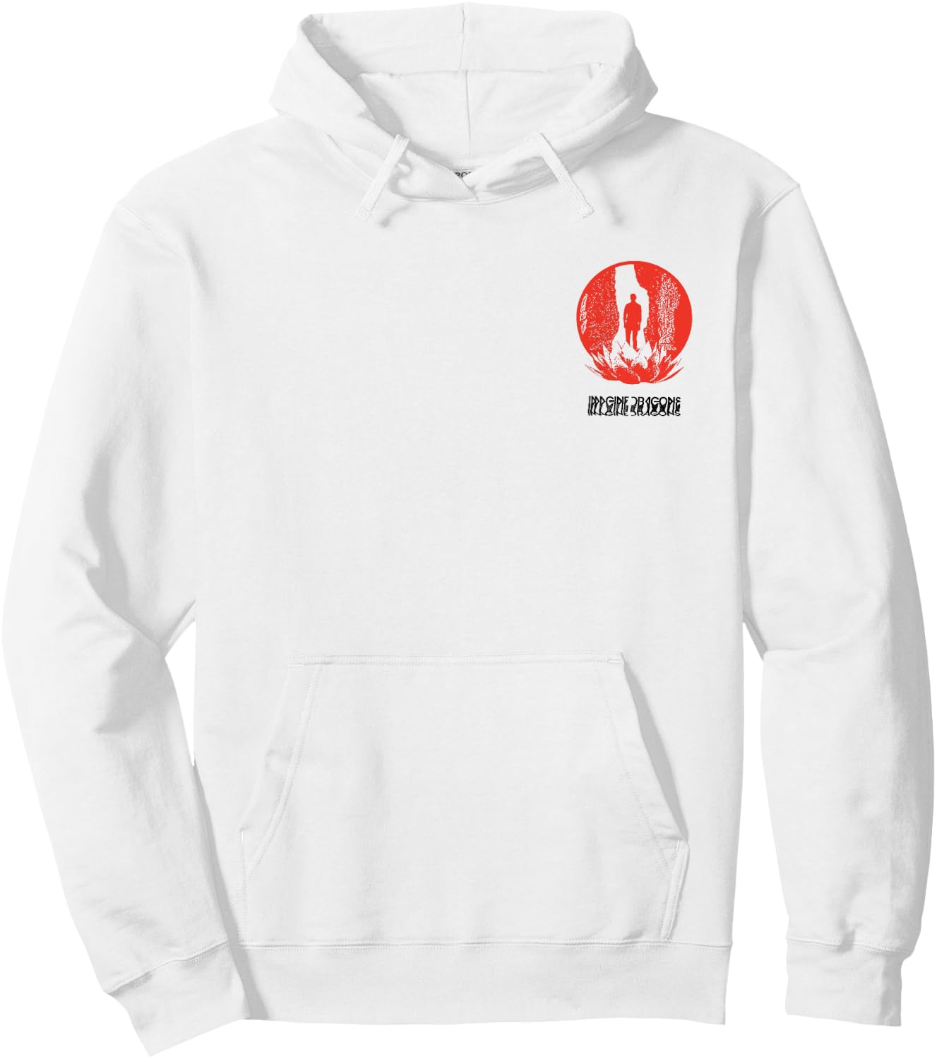Imagine Dragons Origins Red Logo Hoodie - Hoodie | White