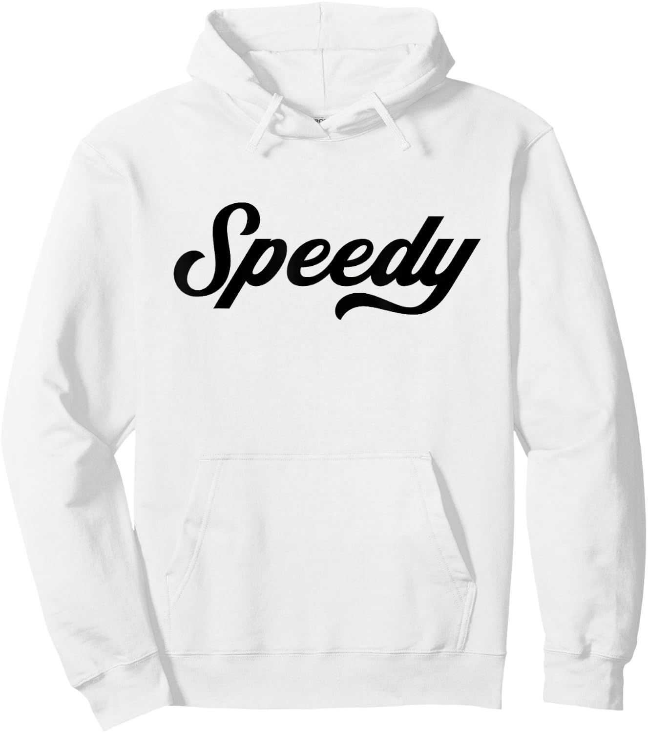 Funny Running Gifts Speedy , -Adults, Blue, Small, Short Sleeve, Letter Print Hoodie - Hoodie | White