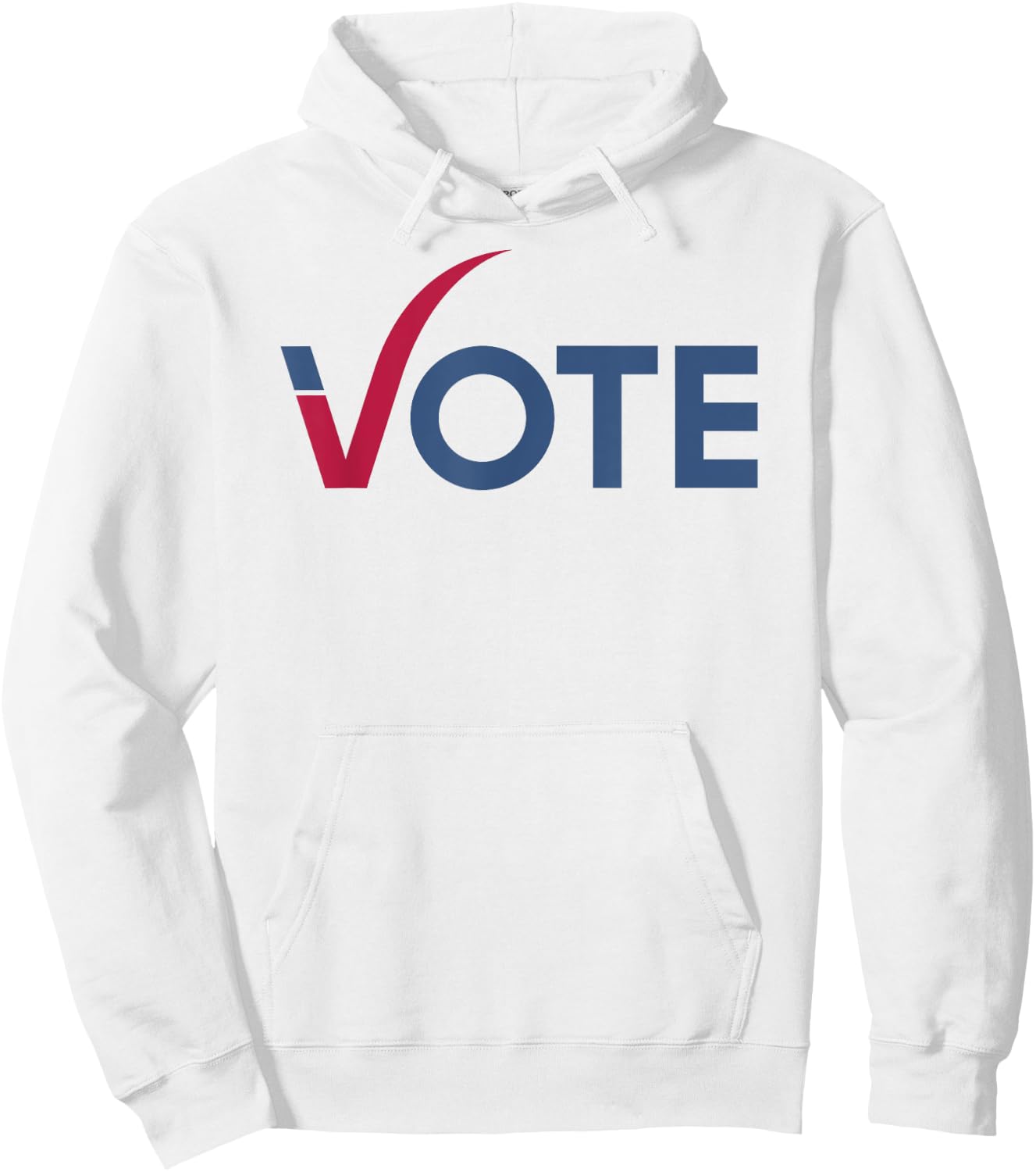 Vote Cool Red Blue 2024 Election Hoodie - Hoodie | White