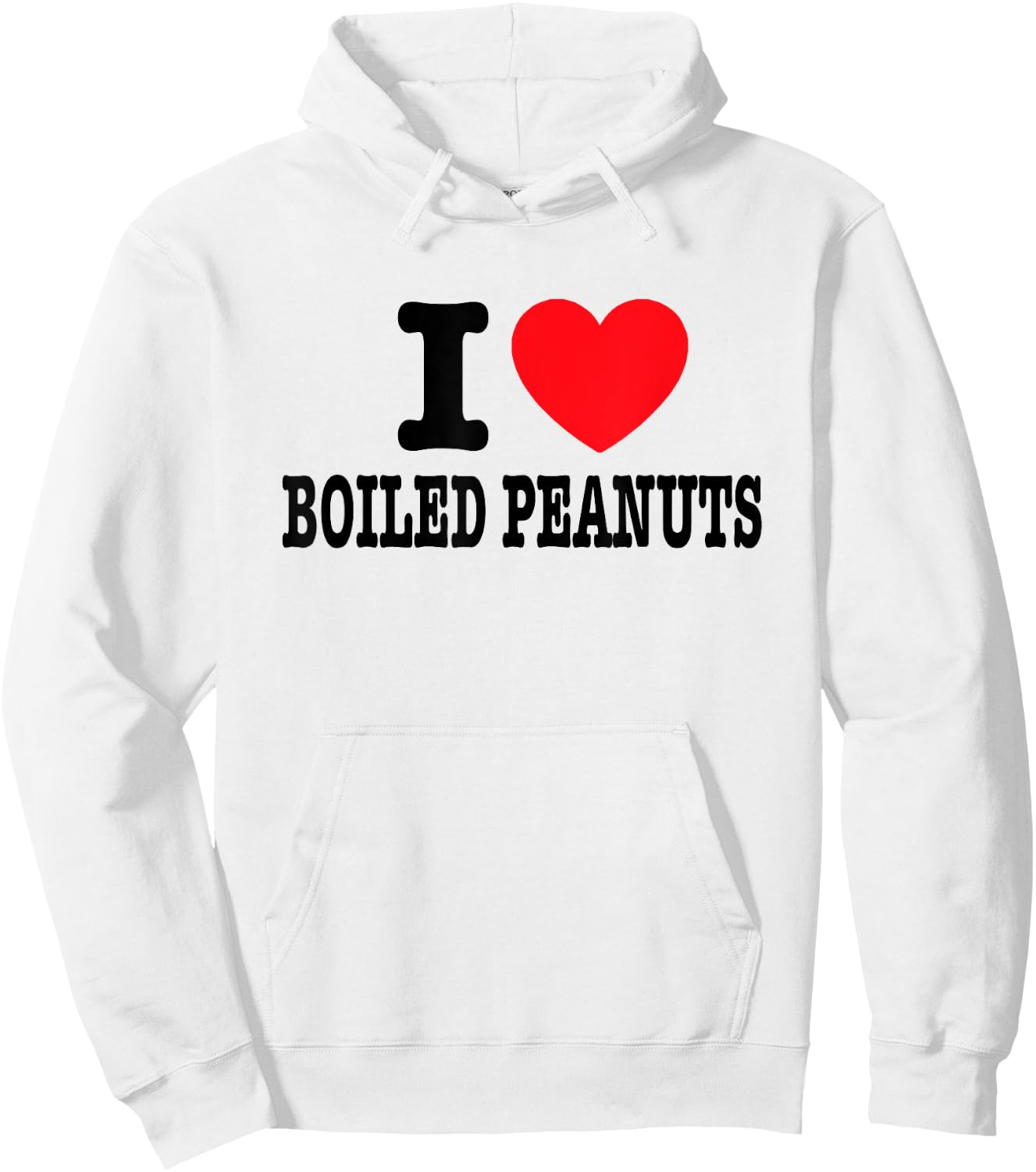 I Love Boiled Peanuts Hoodie - Hoodie | White