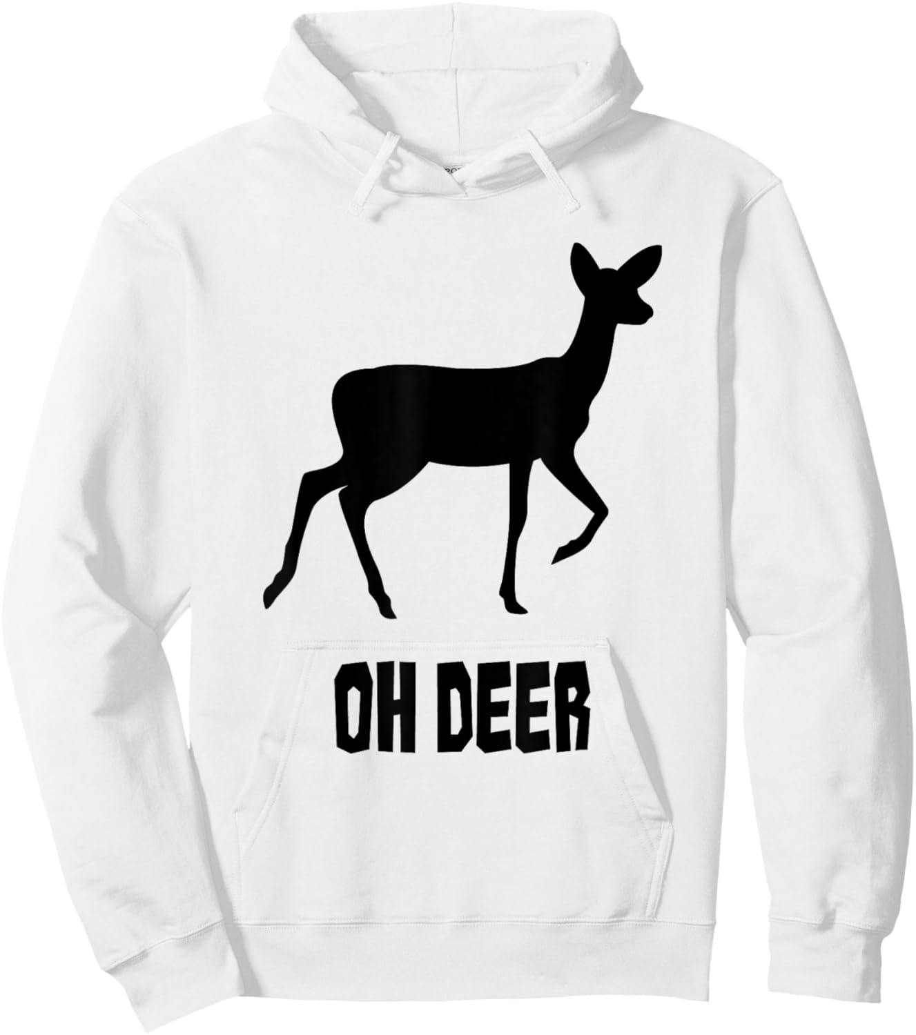 Oh Deer - Oh Dear Black/Black Hoodie - Hoodie | White