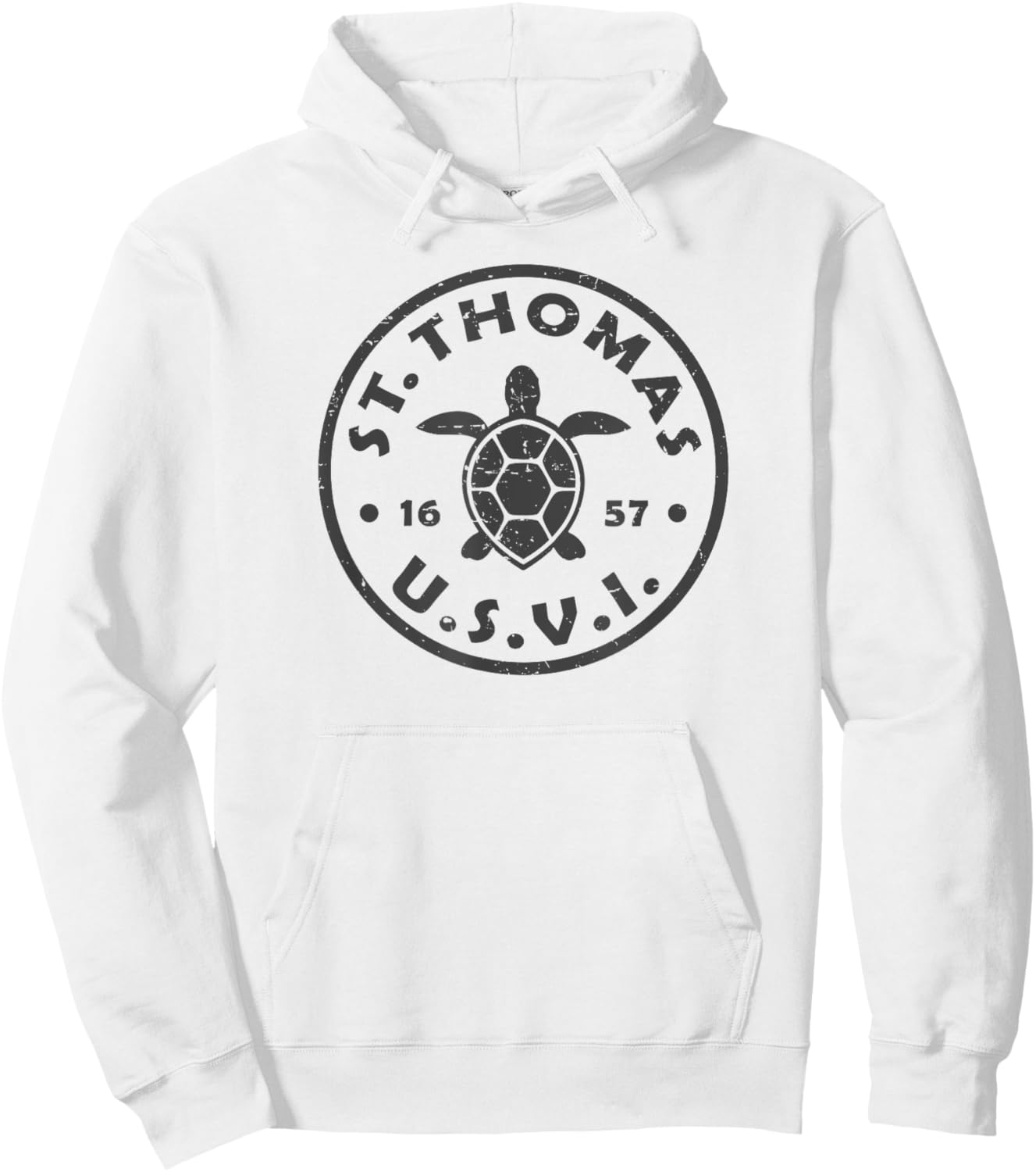 St Thomas USVI Sea Turtle Kids Souvenir Hoodie - Hoodie | White