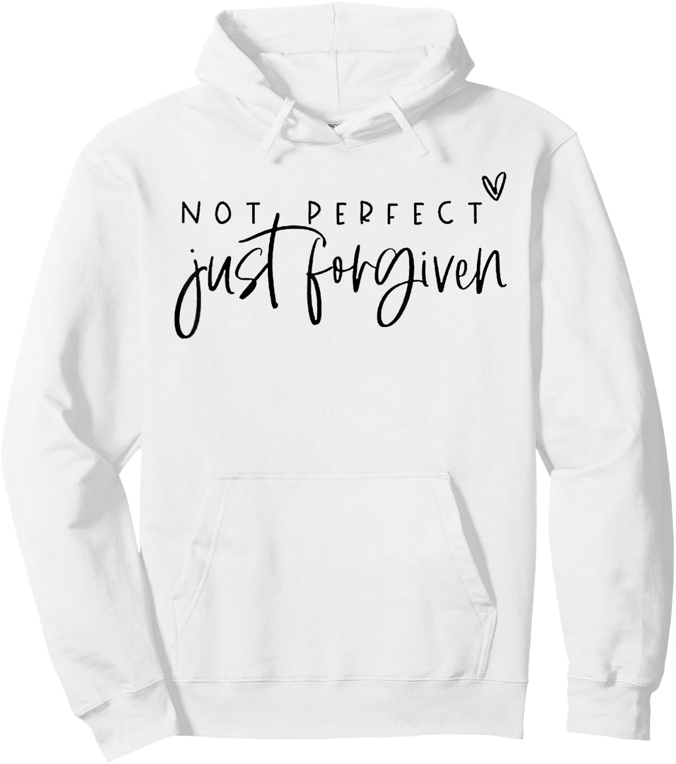 Not Perfect Just Forgiven Hoodie - Hoodie | White
