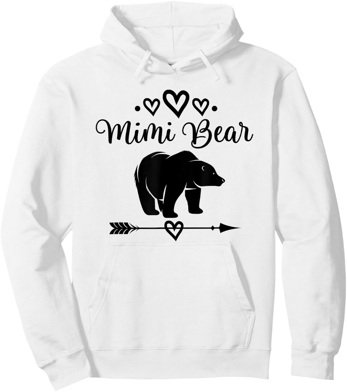 Mimi Bear Grandmother Hoodie - Hoodie | White