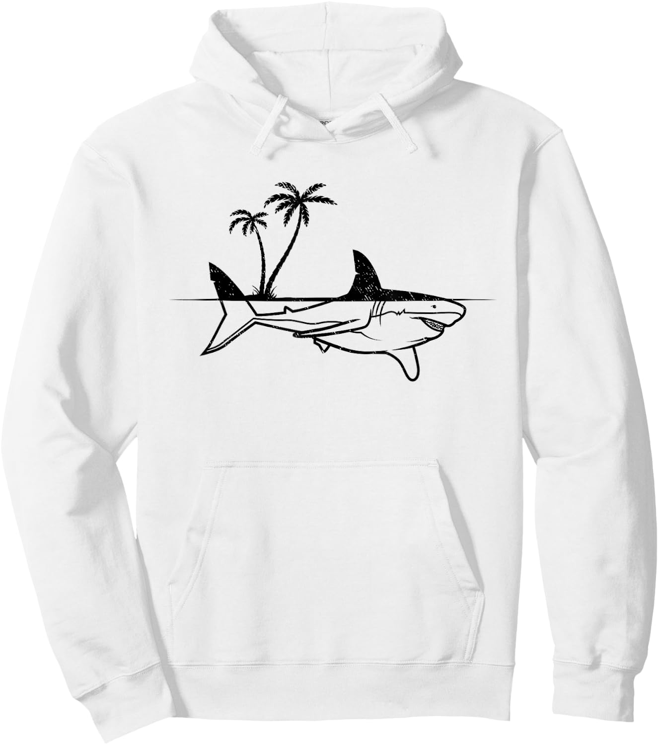 Shark Sharkfish Great White Shark Hoodie - Hoodie | White