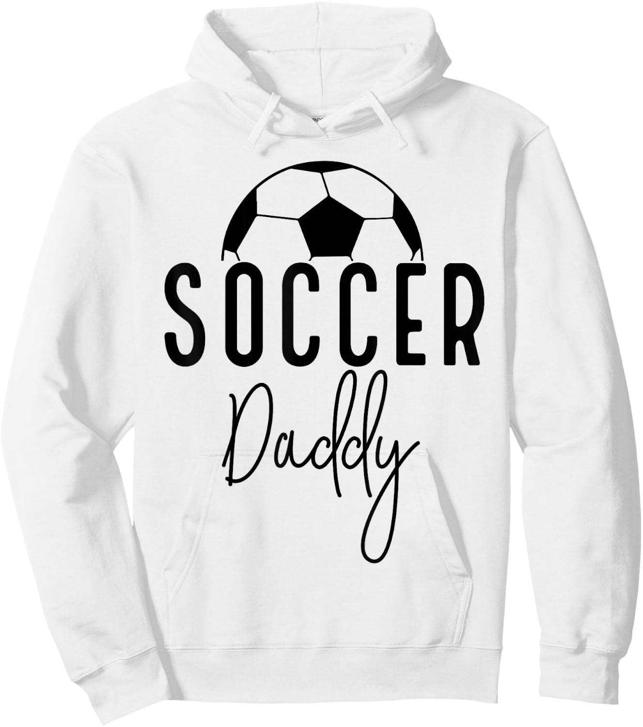 Soccer Dad Daddy Player Coach Fan Game Day Gift Men Father Hoodie - Hoodie | White