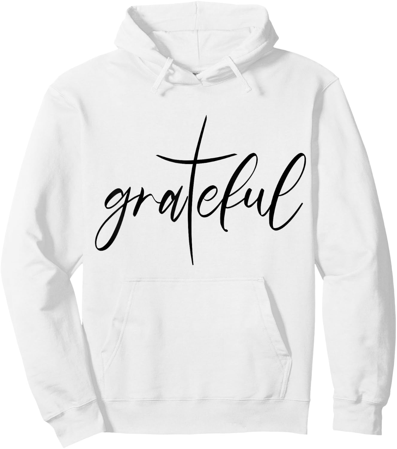 Grateful Saying Christian Gift Christ Jesus Religion Hoodie - Hoodie | White