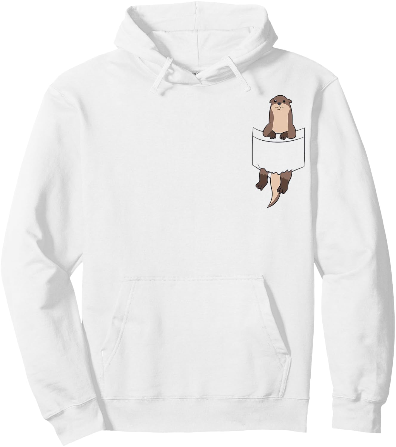 Sea in The Pocket Men Women Kids Otters Pocket Sea Otter Hoodie - Hoodie | White