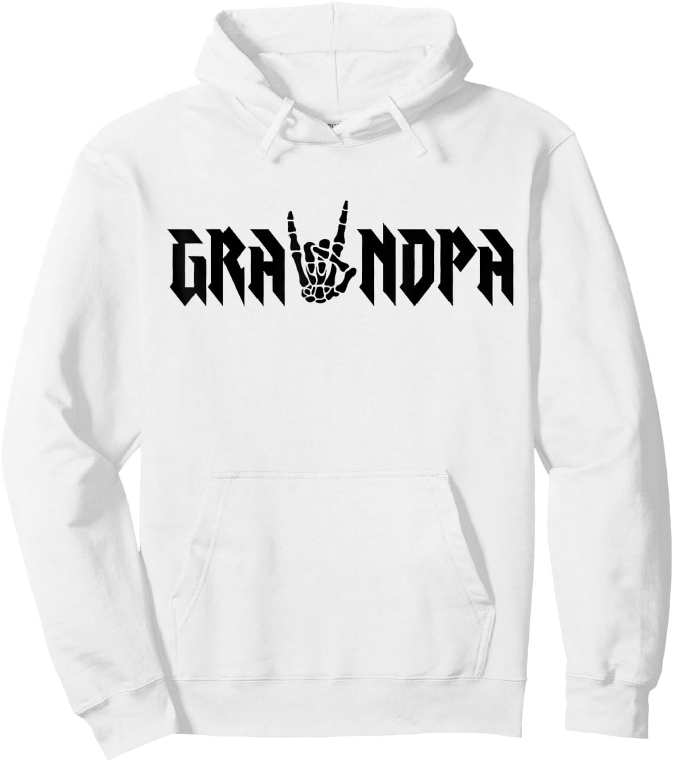Grandpa Of The Bad Two the Bone Birthday 2 Years Old Hoodie - Hoodie | White