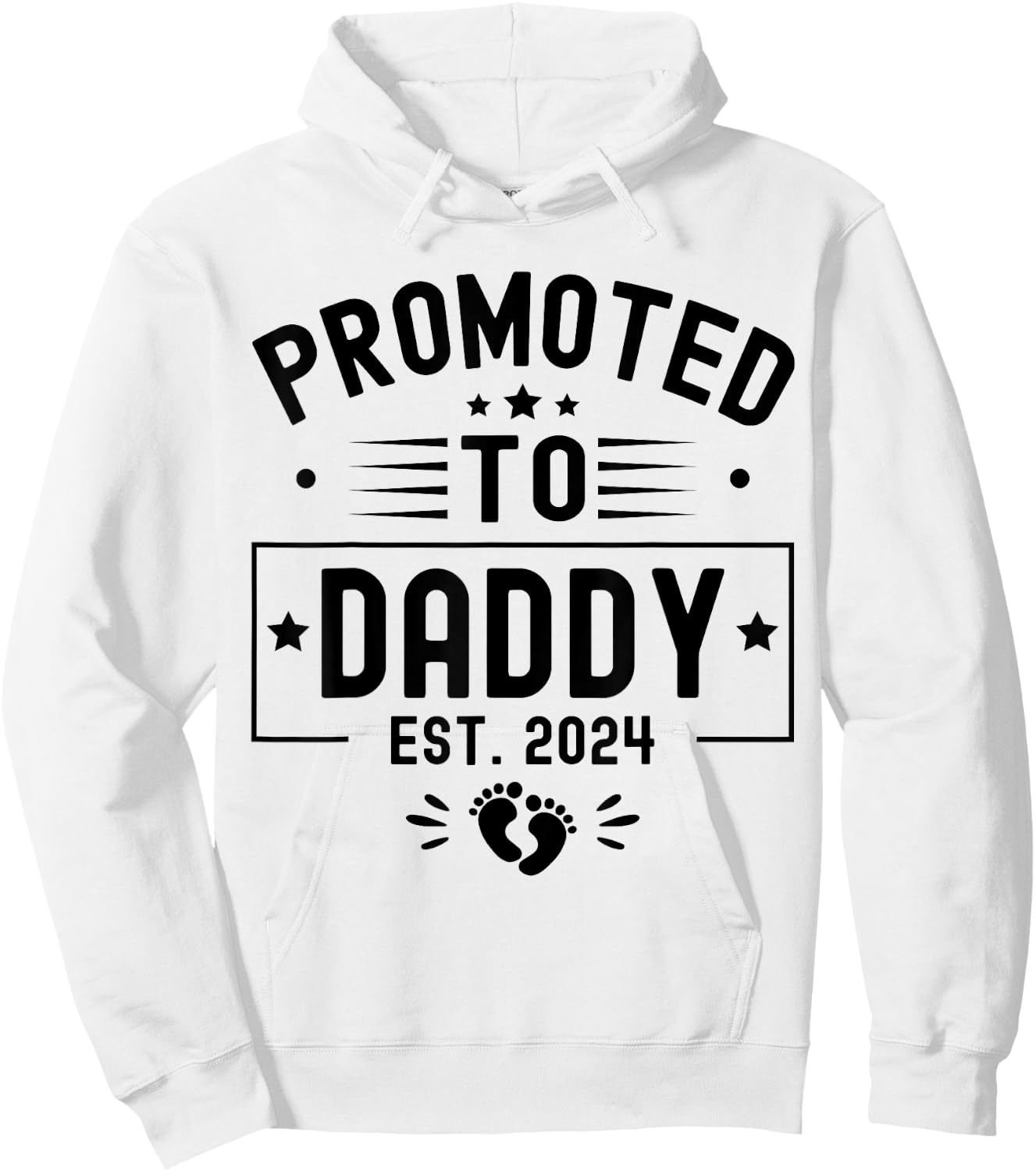 Promoted To Daddy Est. 2024 Soon To Be Dad New Daddy 2024 Hoodie - Hoodie | White