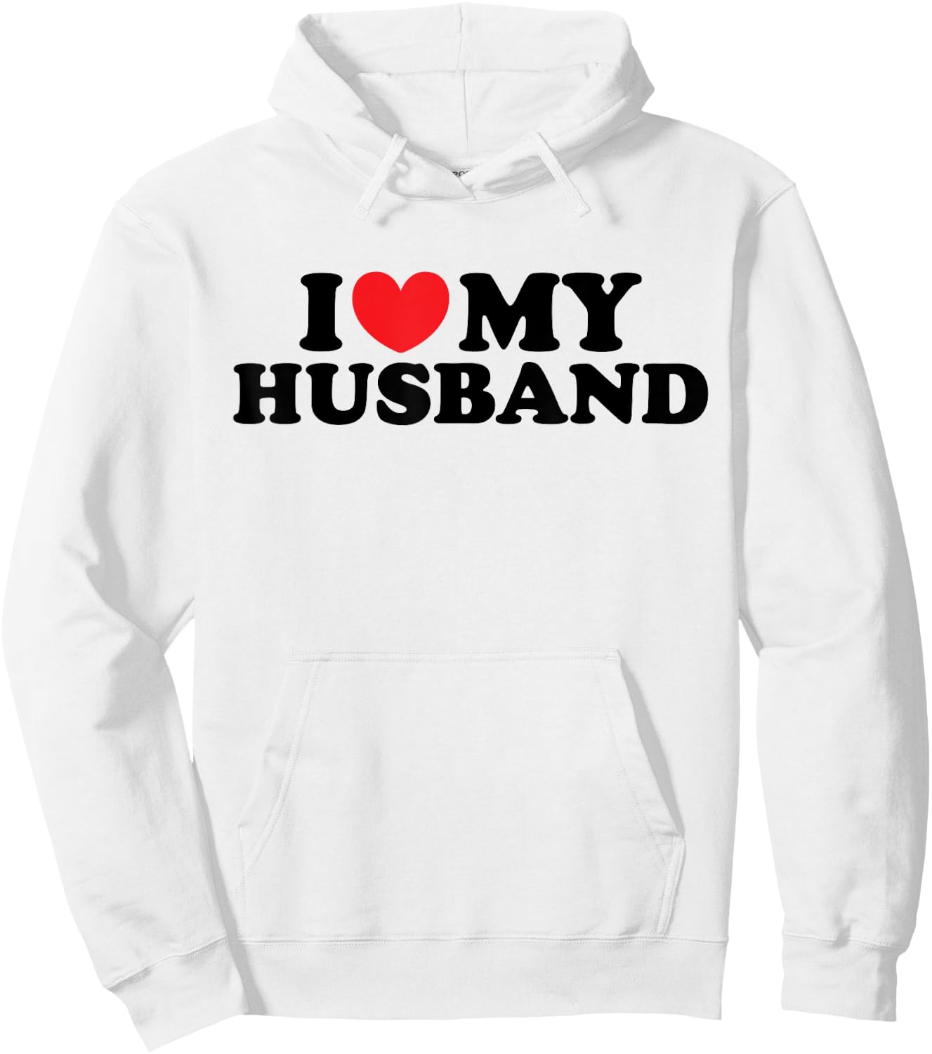 I Love My Husband shirt / I Heart My Husband Hoodie - Hoodie | White